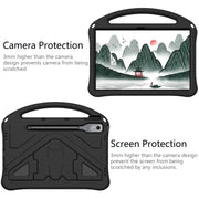 For Lenovo Xiaoxin Pad Pro 12.7 2025 EVA Shockproof Tablet Case with Holder(Black)
