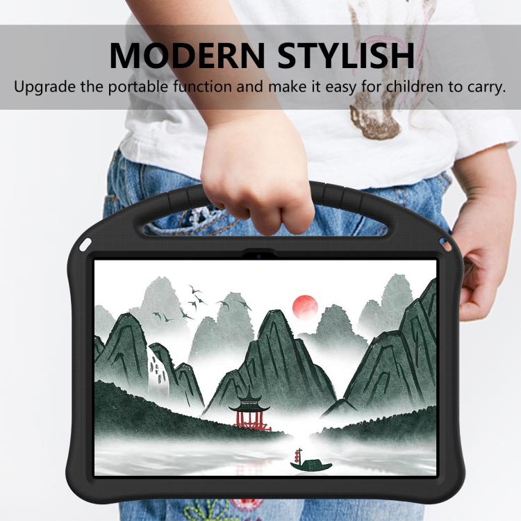 For Lenovo Xiaoxin Pad Pro 12.7 2025 EVA Shockproof Tablet Case with Holder(Black)