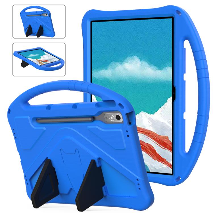 For Lenovo Xiaoxin Pad Pro 12.7 2025 EVA Shockproof Tablet Case with Holder(Blue)
