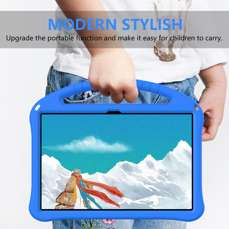 For Lenovo Xiaoxin Pad Pro 12.7 2025 EVA Shockproof Tablet Case with Holder(Blue)
