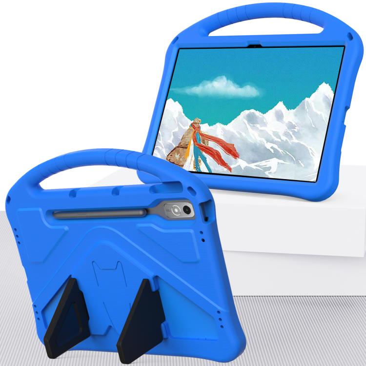 For Lenovo Xiaoxin Pad Pro 12.7 2025 EVA Shockproof Tablet Case with Holder(Blue)