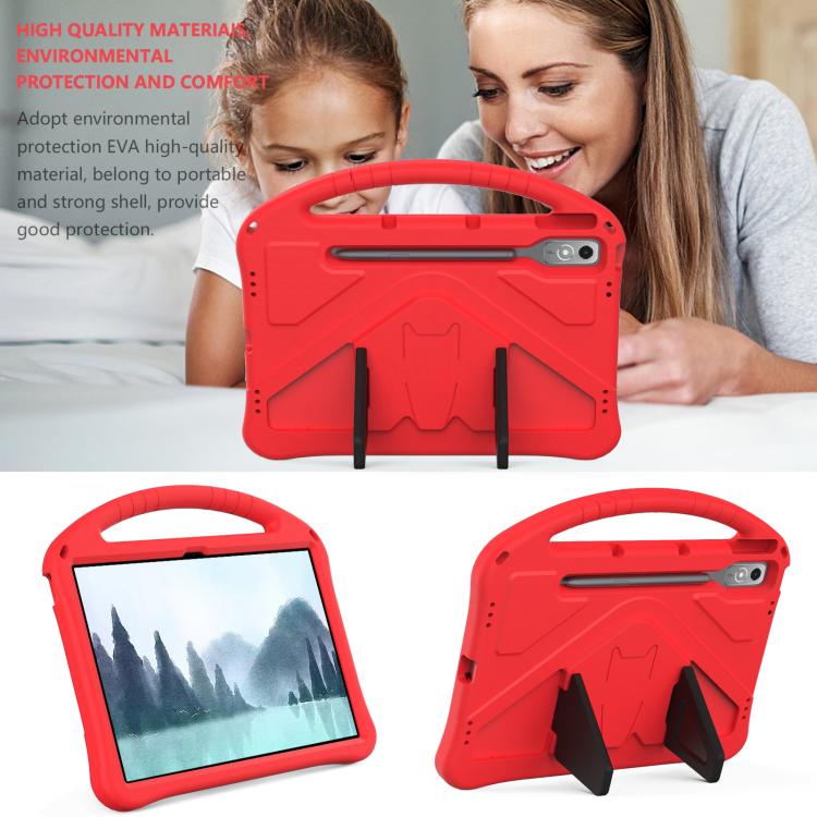 For Lenovo Xiaoxin Pad Pro 12.7 2025 EVA Shockproof Tablet Case with Holder(Red)