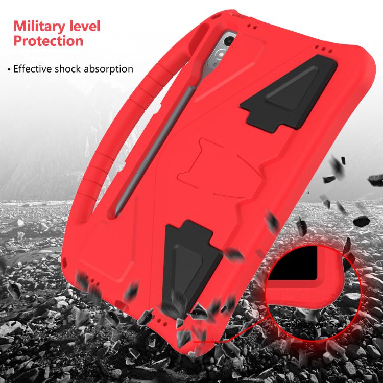 For Lenovo Xiaoxin Pad Pro 12.7 2025 EVA Shockproof Tablet Case with Holder(Red)