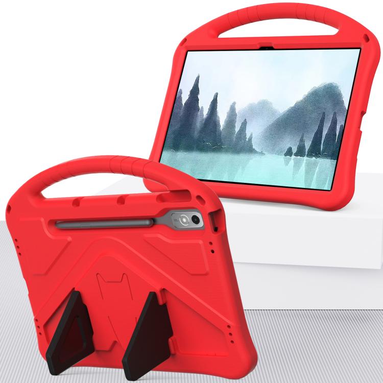 For Lenovo Xiaoxin Pad Pro 12.7 2025 EVA Shockproof Tablet Case with Holder(Red)