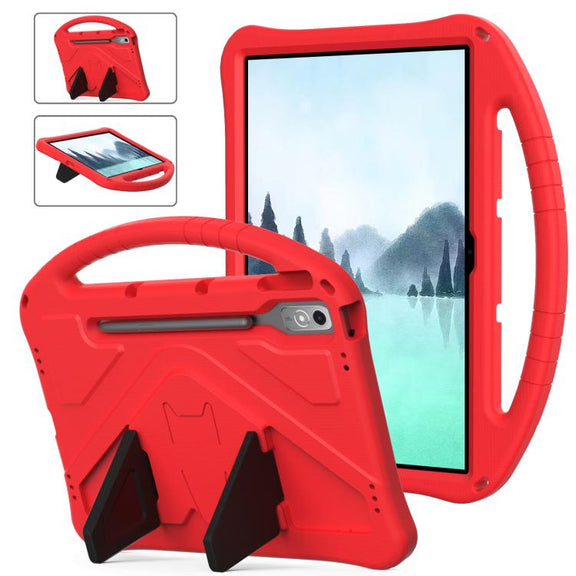 For Lenovo Xiaoxin Pad Pro 12.7 2025 EVA Shockproof Tablet Case with Holder(Red)