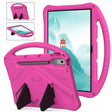 For Lenovo Xiaoxin Pad Pro 12.7 2025 EVA Shockproof Tablet Case with Holder(Rose Red) - Lenovo by PMC TechLife | Online Shopping South Africa | PMC TechLife | Buy Now Pay Later Mobicred