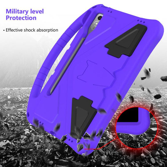 For Lenovo Xiaoxin Pad Pro 12.7 2025 EVA Shockproof Tablet Case with Holder(Purple)