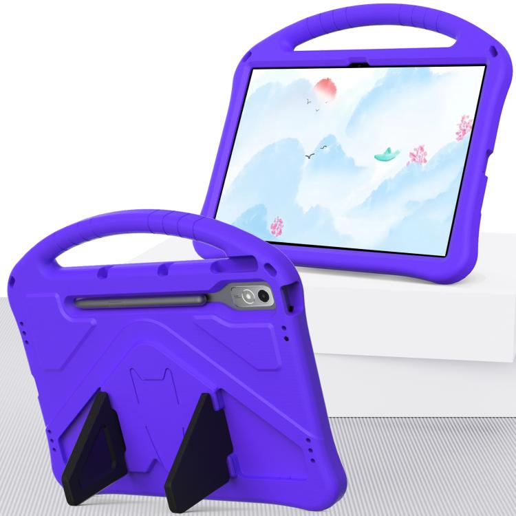 For Lenovo Xiaoxin Pad Pro 12.7 2025 EVA Shockproof Tablet Case with Holder(Purple)