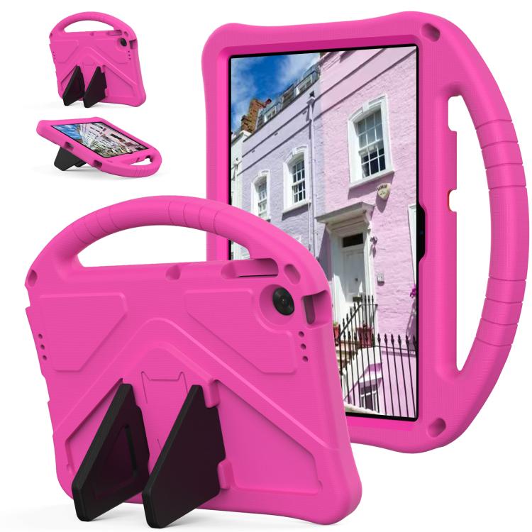 For Lenovo Tab TB-311 / WIFI 10.1 2025 EVA Shockproof Tablet Case with Holder(Rose Red)