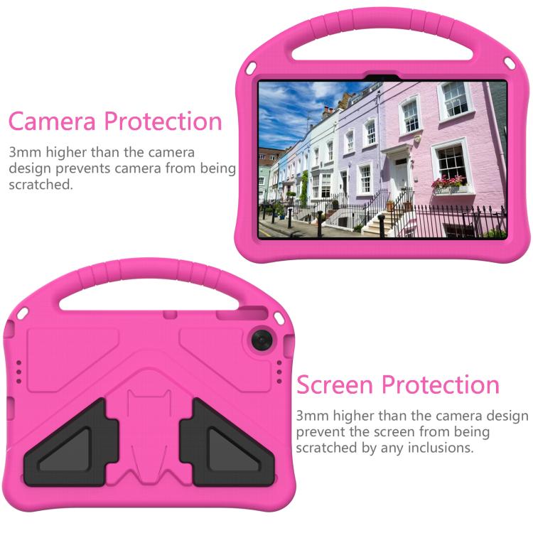 For Lenovo Tab TB-311 / WIFI 10.1 2025 EVA Shockproof Tablet Case with Holder(Rose Red)
