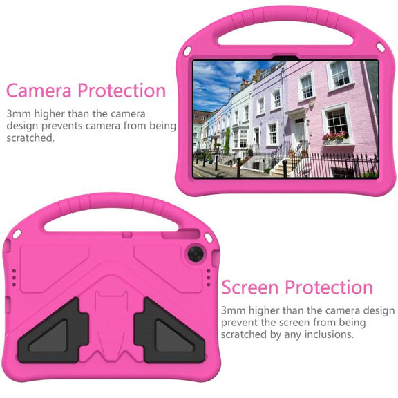 For Lenovo Tab TB-311 / WIFI 10.1 2025 EVA Shockproof Tablet Case with Holder(Rose Red)