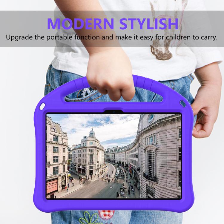 For Lenovo Tab TB-311 / WIFI 10.1 2025 EVA Shockproof Tablet Case with Holder(Purple)