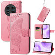 For Ulefone Note 15 Butterfly Love Flower Embossed Leather Phone Case(Pink) - Ulefone Cases by PMC Jewellery | Online Shopping South Africa | PMC Jewellery | Buy Now Pay Later Mobicred