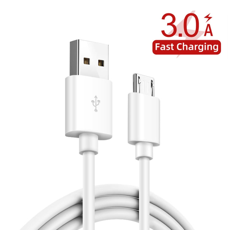 PD30W USB-C / Type-C + QC3.0 USB Charger with 1m USB to Micro USB Data Cable, AU Plug(White)