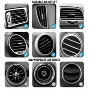 C18 With Air Vent Clip Car Adhesive Dashboard Mount Magnetic Phone Holder Bracket