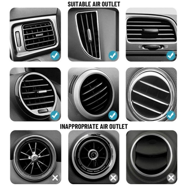 C18 With Air Vent Clip Car Adhesive Dashboard Mount Magnetic Phone Holder Bracket