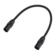 JUNSUNMAY XLR Male to Male Mic Cord 3 Pin Audio Cable Balanced Shielded Cable, Length:0.5m