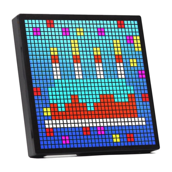 ID32 Advertising Desktop Dynamic Alarm Clock Pixel Screen Display IDM Art Cyberpunk Style Cartoon Screen