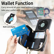 For Huawei Mate 60 Pro Crossbody Multi-function Zipper Wallet Phone Case(Black)