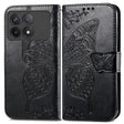 For Xiaomi Redmi K70 Butterfly Love Flower Embossed Leather Phone Case(Black) - Xiaomi Cases by PMC Jewellery | Online Shopping South Africa | PMC Jewellery | Buy Now Pay Later Mobicred