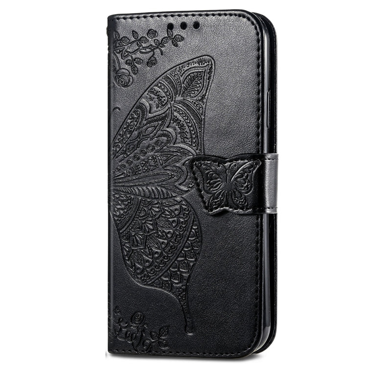 For Xiaomi Redmi K70 Butterfly Love Flower Embossed Leather Phone Case(Black)