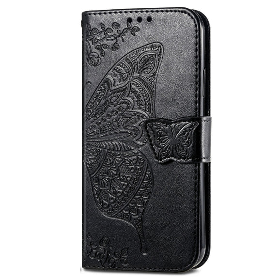 For Xiaomi Redmi K70 Butterfly Love Flower Embossed Leather Phone Case(Black)