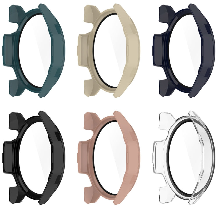 For Huawei Watch GT 4 46mm PC + Tempered Film Integrated Watch Protective Case(Ivory White)