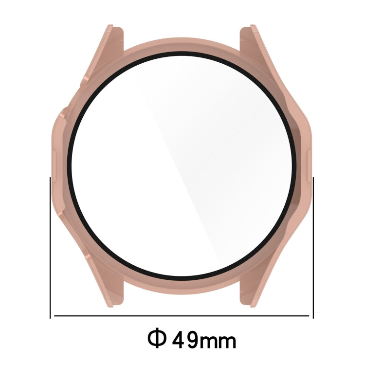 For Huawei Watch GT 4 46mm PC + Tempered Film Integrated Watch Protective Case(Black)