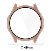 For Huawei Watch GT 4 46mm PC + Tempered Film Integrated Watch Protective Case(Black)