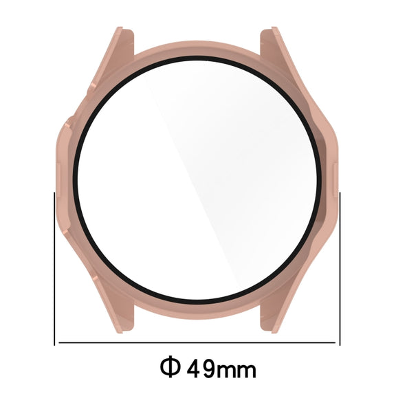 For Huawei Watch GT 4 46mm PC + Tempered Film Integrated Watch Protective Case(Black)