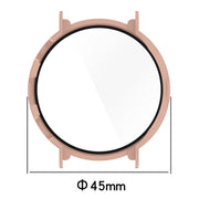 For Huawei Watch GT 4 41mm PC + Tempered Film Integrated Watch Protective Case(Pink)