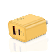45PQ 45W PD25W + QC3.0 20W USB Fully Compatible Super Fast Charger, US Plug(Yellow)