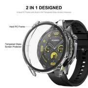 For Huawei Watch GT 4 41mm ENKAY Hat-Prince Full Coverage PC + Tempered Film Integrated Watch Protective Case(Black)