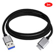 JUNSUNMAY USB 3.0 Male to Micro-B Cord Cable Compatible with Samsung Camera Hard Drive, Length:3m - USB Cable by JUNSUNMAY | Online Shopping South Africa | PMC TechLife | Buy Now Pay Later Mobicred