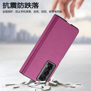 For Honor Magic V2 Litchi Magnetic Hinge Shockproof Phone Case(Rose)