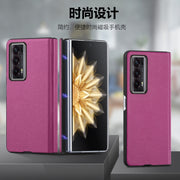 For Honor Magic V2 Litchi Magnetic Hinge Shockproof Phone Case(Rose)