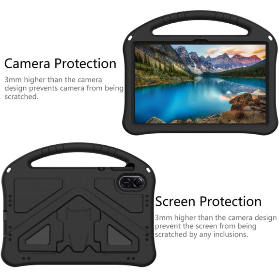 For Honor Pad X8 Pro EVA Shockproof Tablet Case with Holder(Black)