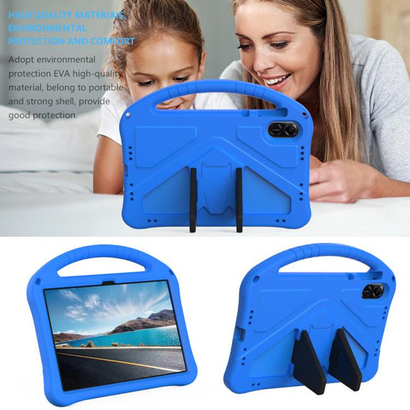 For Honor Pad X8a EVA Shockproof Tablet Case with Holder(Blue)