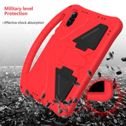 For Honor Pad X8a EVA Shockproof Tablet Case with Holder(Red)