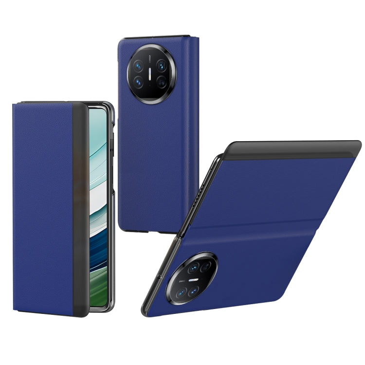 For Huawei Mate X5 Side Window All-inclusive Shockproof Phone Case(Blue)