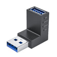 ENKAY USB 3.0 Adapter 90 Degree Angle Male to Female Combo Coupler Extender Connector, Angle:Vertical Up - USB 3.0 by ENKAY | Online Shopping South Africa | PMC TechLife | Buy Now Pay Later Mobicred