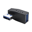 ENKAY USB 3.0 Adapter 90 Degree Angle Male to Female Combo Coupler Extender Connector, Angle:Horizontal Right - free shipping - PMC TechLife - Order now!