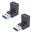 ENKAY USB 3.0 Adapter 90 Degree Angle Male to Female Combo Coupler Extender Connector, Angle:Vertical Up + Down - USB 3.0 by ENKAY | Online Shopping South Africa | PMC TechLife | Buy Now Pay Later Mobicred