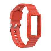 For Fitbit Charge 6 / 5 / 4 / 3 Armor Integrated TPU Watch Band(Orange)