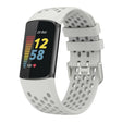For Fitbit Charge 5 Solid Color Breathable Sports Silicone Watch Band(Starlight Color) - Watch Bands by PMC TechLife | Online Shopping South Africa | PMC TechLife | Buy Now Pay Later Mobicred