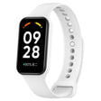 For Xiaomi Mi Band 8 Active Solid Color Integrated Silicone Watch Band(White) - free shipping - PMC TechLife - Order now!