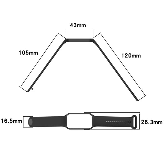 For Xiaomi Mi Band 8 Active Solid Color Integrated Silicone Watch Band(Army Green)