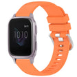 For Garmin Venu / Venu SQ Liquid Glossy Silver Buckle Silicone Watch Band(Orange) - free shipping - PMC TechLife - Order now!