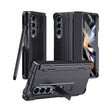 For Samsung Galaxy Z Fold4 Diamond Case-film Integral Hinge Shockproof Phone Case with Pen(Black) - Galaxy Z Fold4 5G Cases by PMC TechLife | Online Shopping South Africa | PMC TechLife