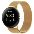 For Google Pixel Watch 2 Milan Magnetic Steel Mesh Watch Band(Gold) - Watch Cases by PMC TechLife | Online Shopping South Africa | PMC TechLife | Buy Now Pay Later Mobicred